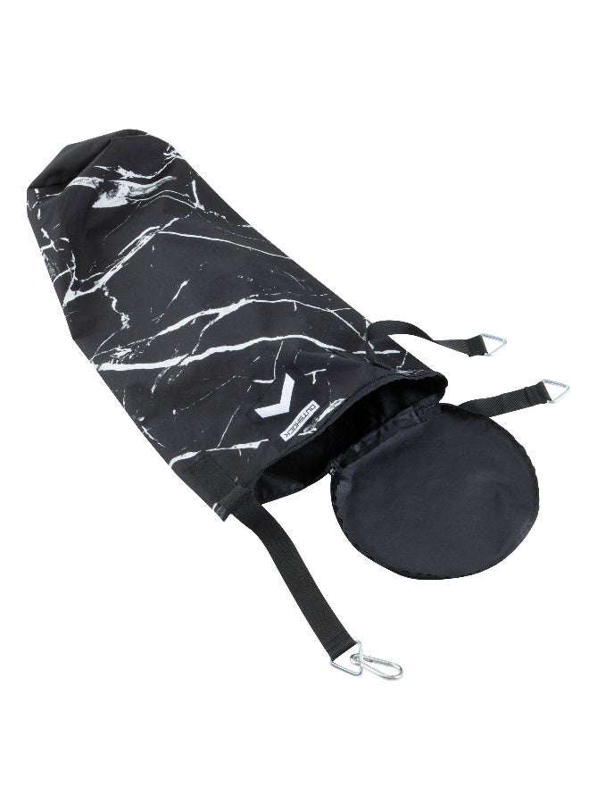 OUTSHOCK OUTSHOCK BY DECATHLON,Adult Boxing 850 Empty Punching Bag Marble Black White - Image 2