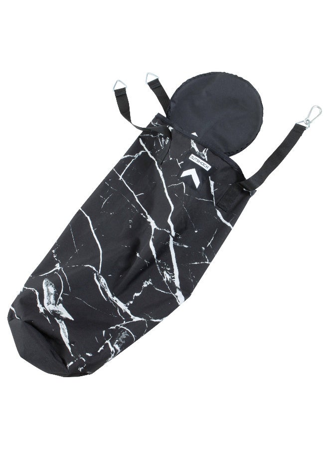 OUTSHOCK OUTSHOCK BY DECATHLON,Adult Boxing 850 Empty Punching Bag Marble Black White - Image 1