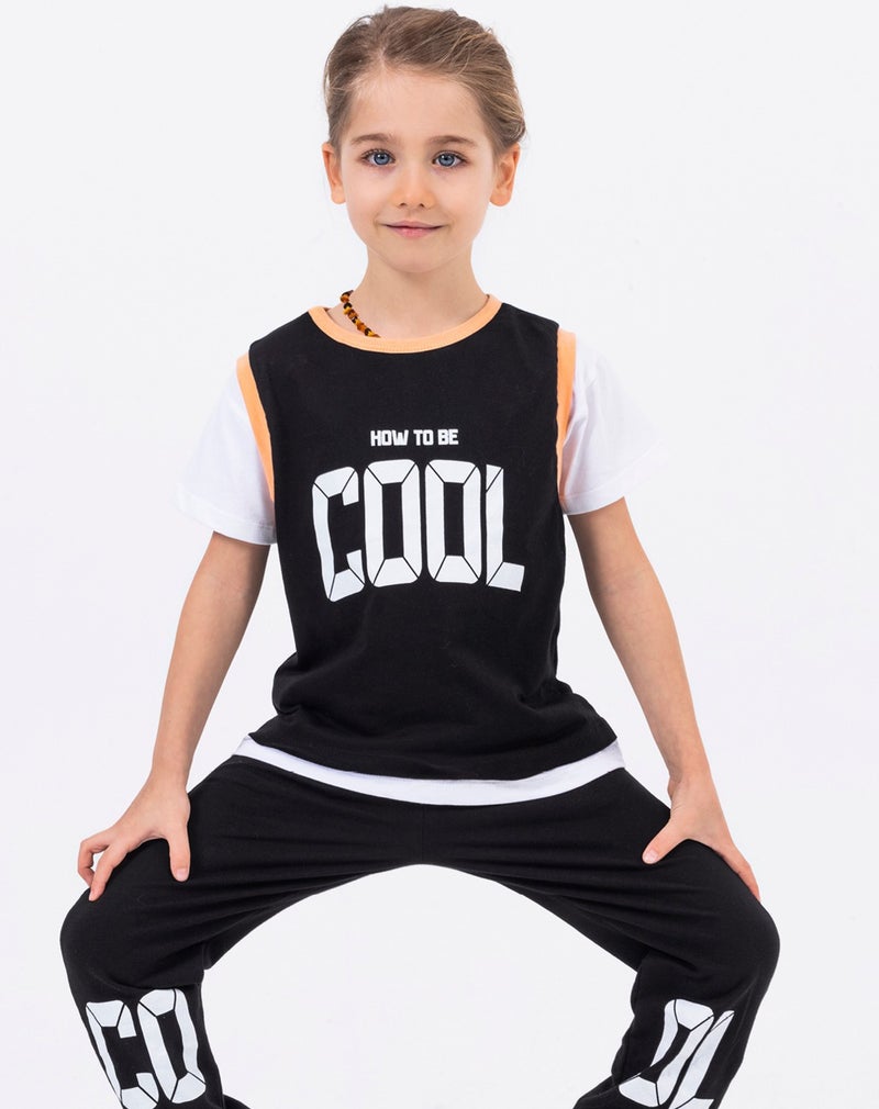 Harika Kids Boy Cool Printed Bottom Top Basic Set 2-5 Years Old - Image 4