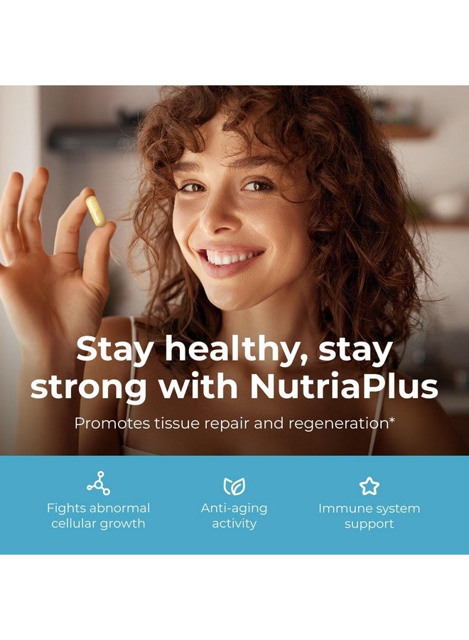 Intra Lifestyles NutriaPlus Antioxidant Supplement - Herbal Immune Support & Multivitamin with Selenium, Vitamin C, Green Tea, Garlic, and More - Made in Canada - 60 Capsules - Image 4