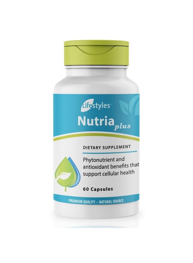 Intra Lifestyles NutriaPlus Antioxidant Supplement - Herbal Immune Support & Multivitamin with Selenium, Vitamin C, Green Tea, Garlic, and More - Made in Canada - 60 Capsules - Image 1