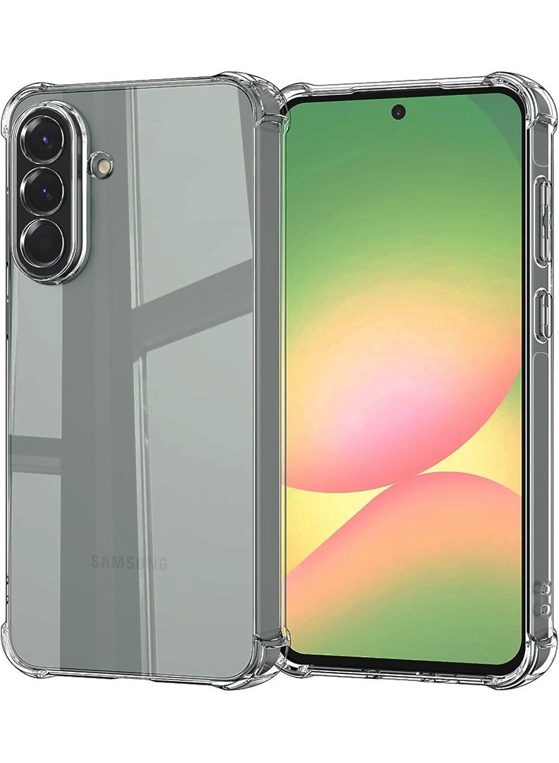 Case Up Samsung Galaxy A36 2025 Clear Case, Shock-Absorption TPU Cell Phone Cover with Reinforced Corners, Soft Flexible & Crystal Clear Protective Bumper Case - Image 1