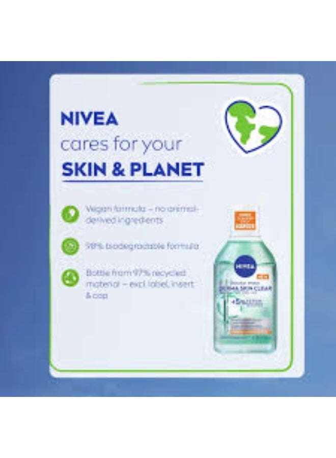 Nivea Derma Skin Clear Micellar Water 400ml - Image 3