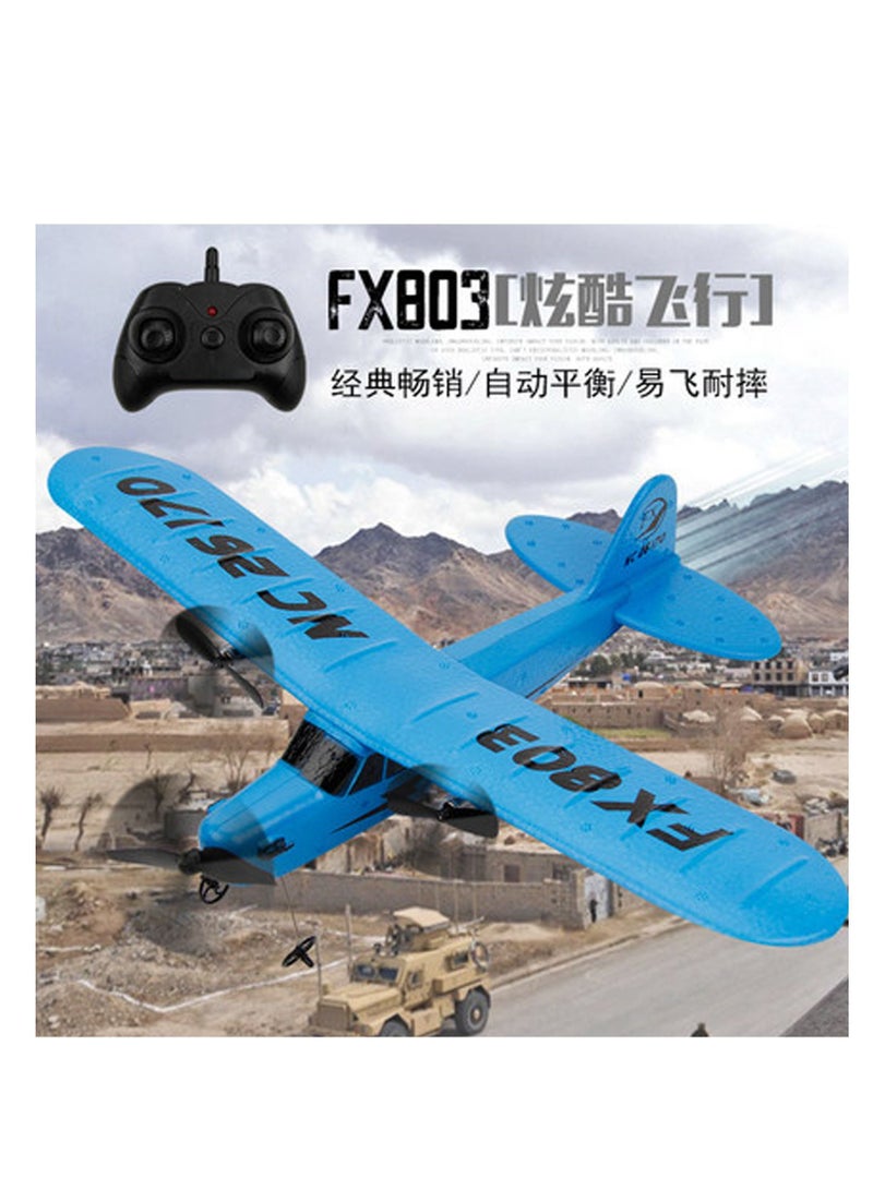 AROAQ طائرة تحكم عن بعد DIY 803 زرقاء 3 بطاريات طائرة تحكم عن بعد DIY ذات أجنحة ثابتة - Image 2