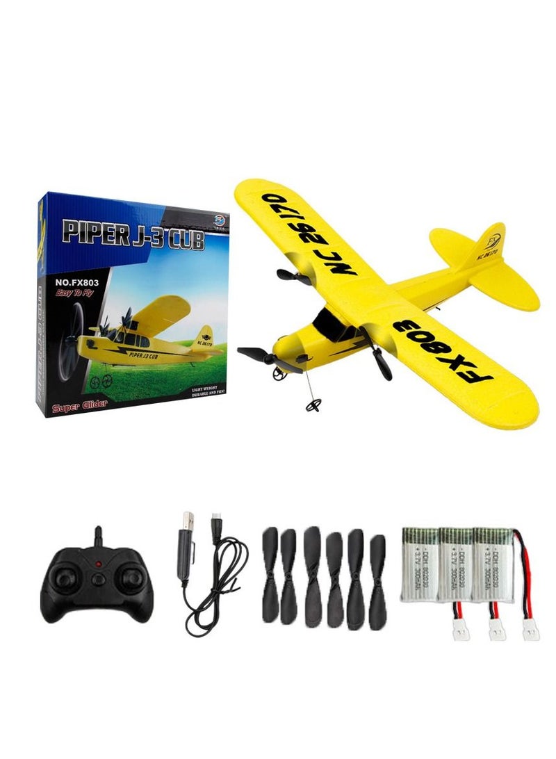 AROAQ طائرة تحكم عن بعد DIY 803 زرقاء 3 بطاريات طائرة تحكم عن بعد DIY ذات أجنحة ثابتة - Image 5