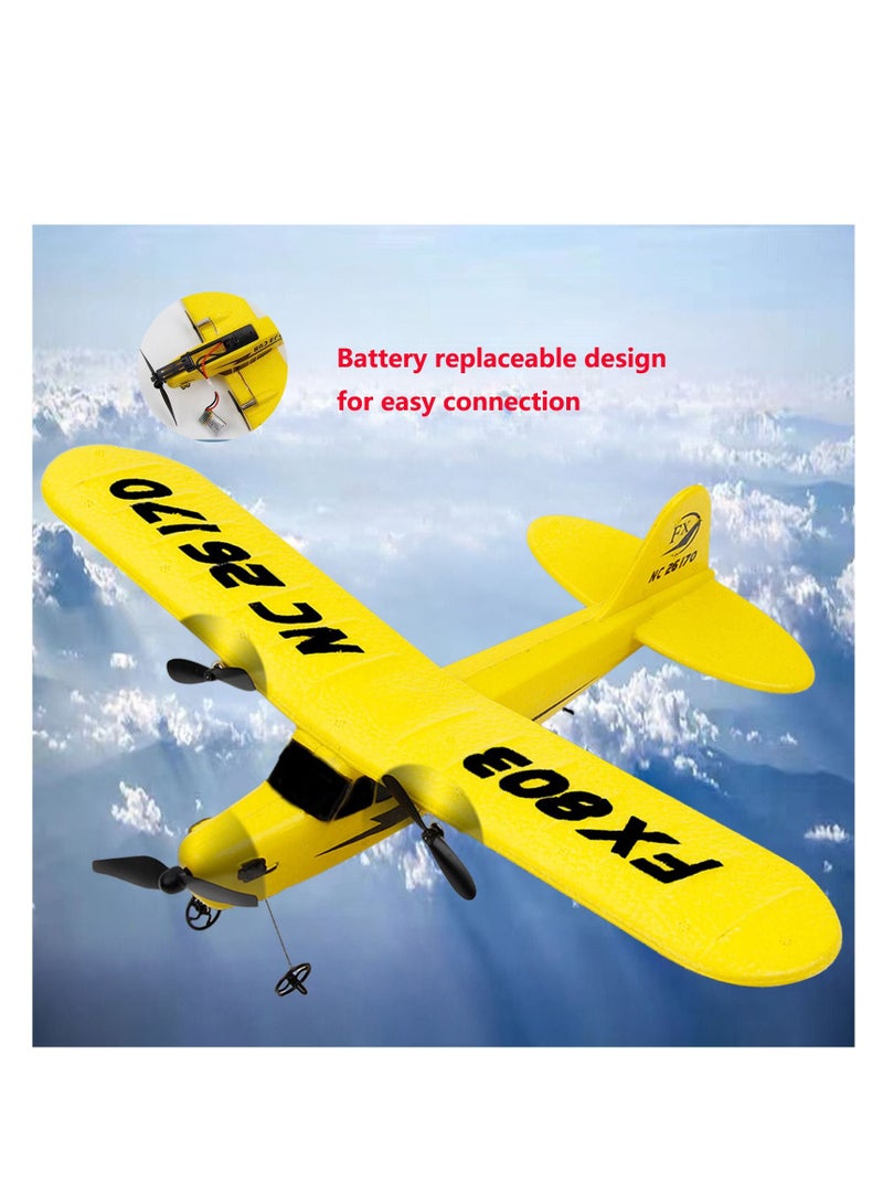AROAQ طائرة تحكم عن بعد DIY 803 زرقاء 3 بطاريات طائرة تحكم عن بعد DIY ذات أجنحة ثابتة - Image 4