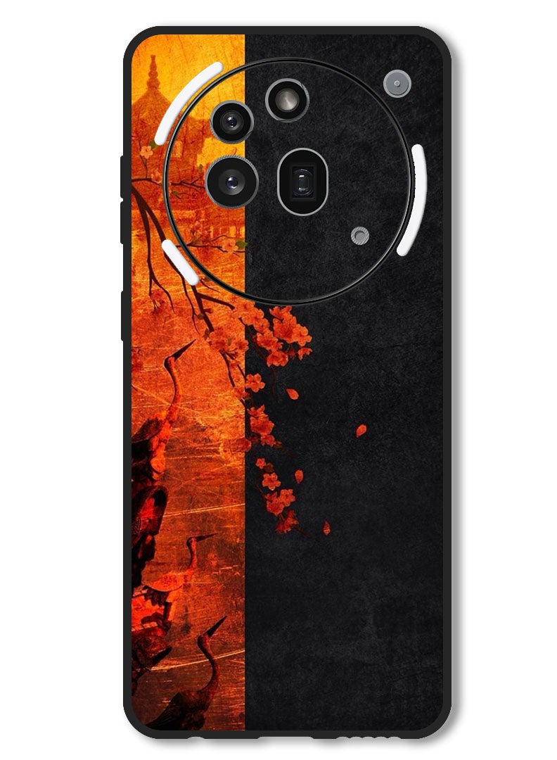 Theodor Case Compatible with Nothing Phone 3a Pro Protection Shockproof Bumper Cover Flower Abstract 4 - Image 1