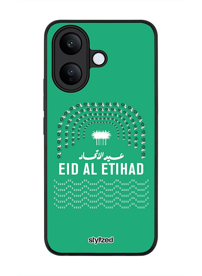 For vivo V60 Lite 5G / V60 Lite 4G Case,Slim fit Camera Protection, Shockproof Thin Phone cover  - Eid Al Etihad 53 National Day Green