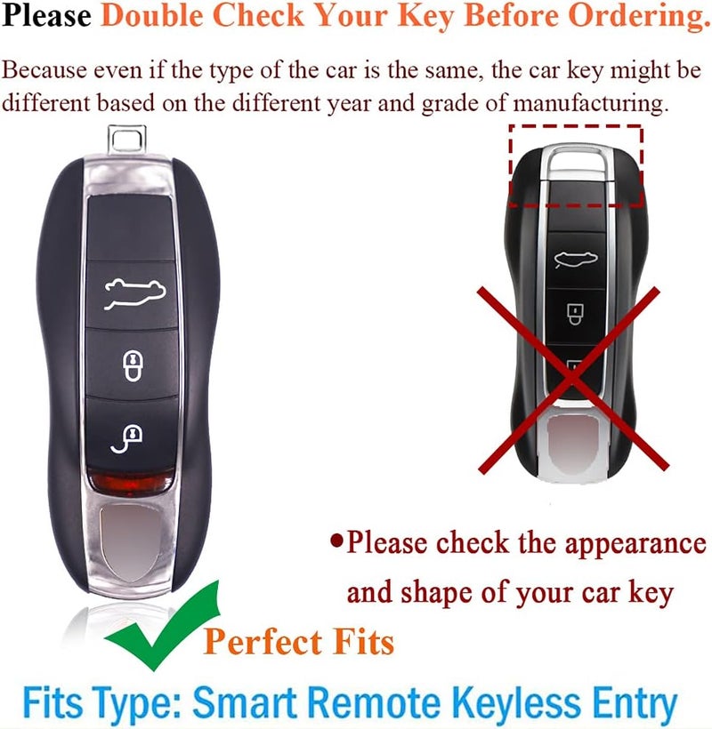 SANRILY Red TPU Key Cover for Porsche - Image 2