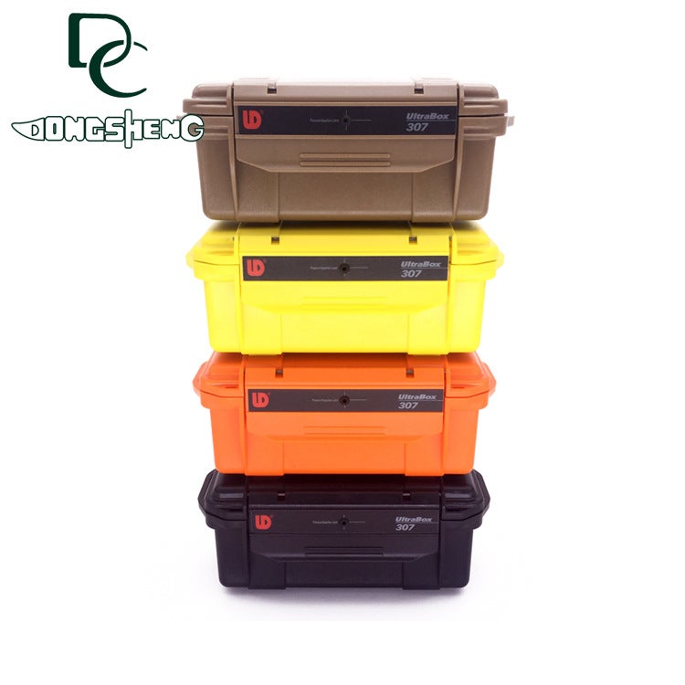 Generic Cross-border EDC outdoor sealing box with buffer rubber pad waterproof box box field anti-fall anti-pressure storage box Yellow 