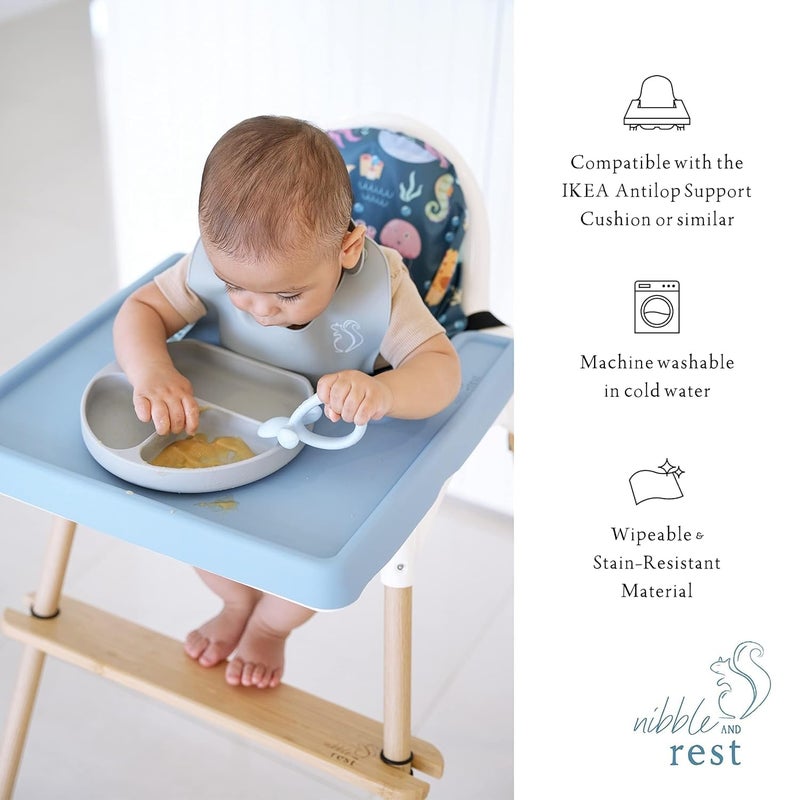 Nibble and Rest Highchair Insert Cover, Compatible for IKEA Antilop Highchair, High Chair Accessories Stain-Proof and Wipeable Insert Cover (Cushion NOT Included)(Underthesea) - Image 2