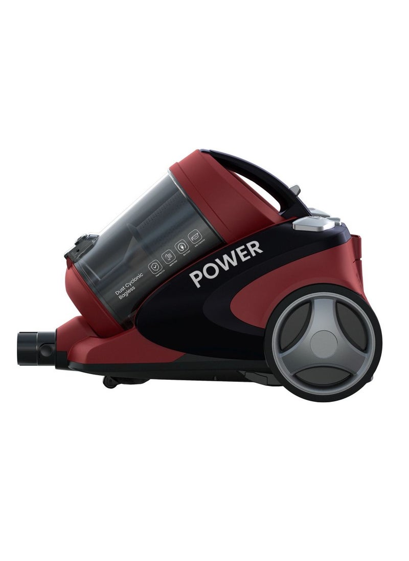 Fresh Fresh Vacuum Cleaner Power 2000 Watt Bagless - Red/Black 