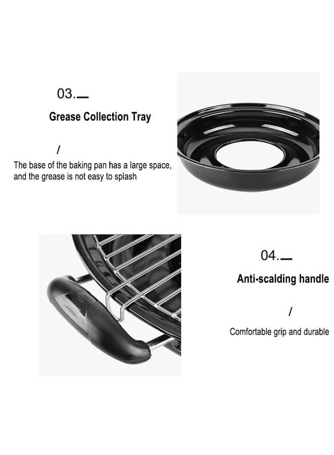 Asador para estufa mexicano con disco Giratorio - mexican stove with grill spinning metal disc - Stainless Steel Enamel Inoxidable - Stovetop Grill(2 discs) - Image 5