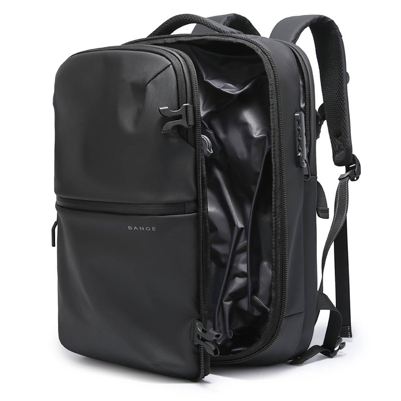 BANGE Travel Backpack with Vacuum Pocket and TSA lock version can hold 15.6 inch Laptop suitable Overnight Flight Approved Anti-theft Bag - Image 1