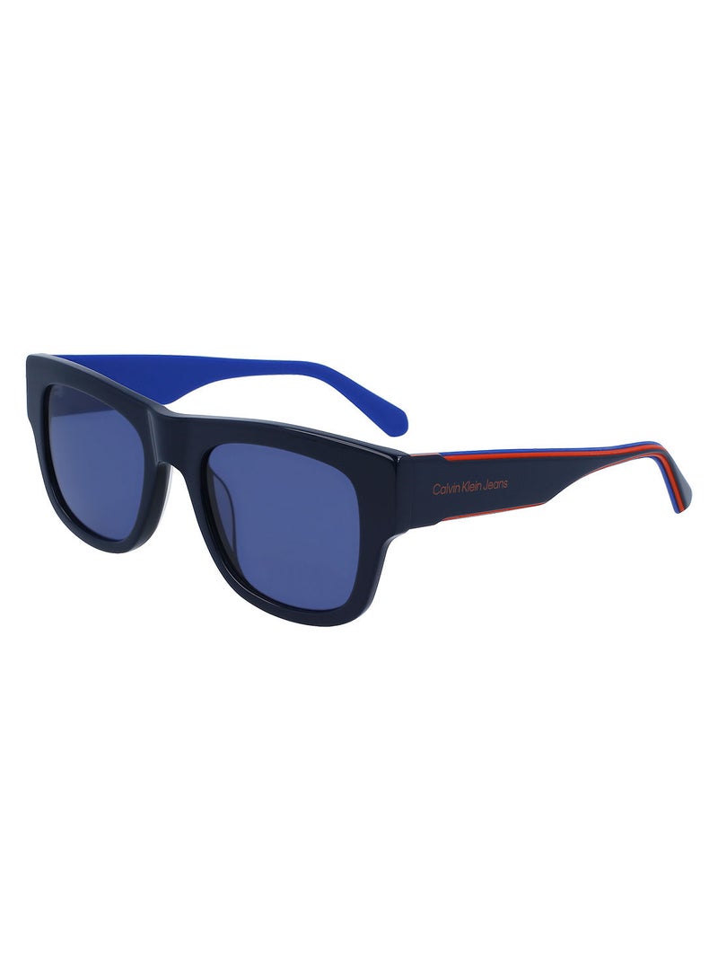 Calvin Klein Jeans Full Rim Acetate Modified Square Sunglasses Ckj22637S 5221 (400) Blue - Image 1