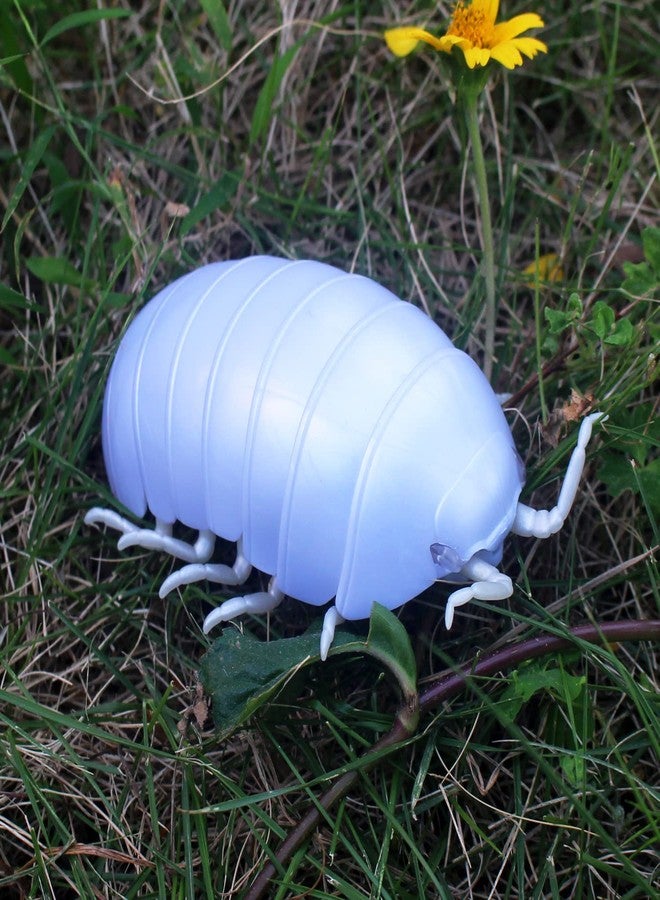 Tipmant RC Bug Remote Control Worm Realistic Pillbug Electronic Animal Prank Toy Insect Car Vehicle Kids Birthday Gifts (White) - Image 4