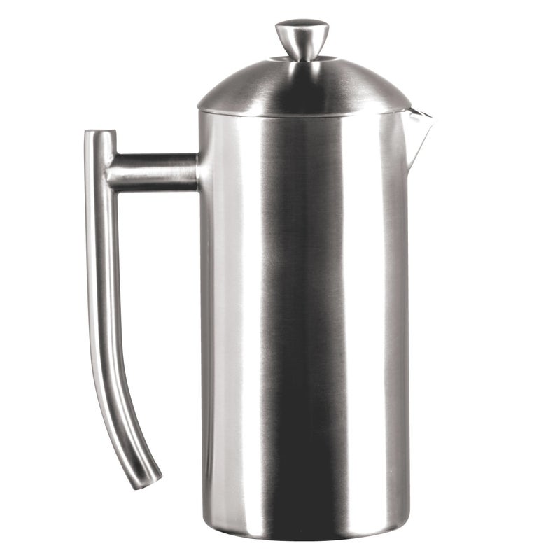 Frieling DoubleWalled Brushed Stainless Steel French Press Coffee Maker  17 Ounce French Press  Stainless Steel Coffee Maker