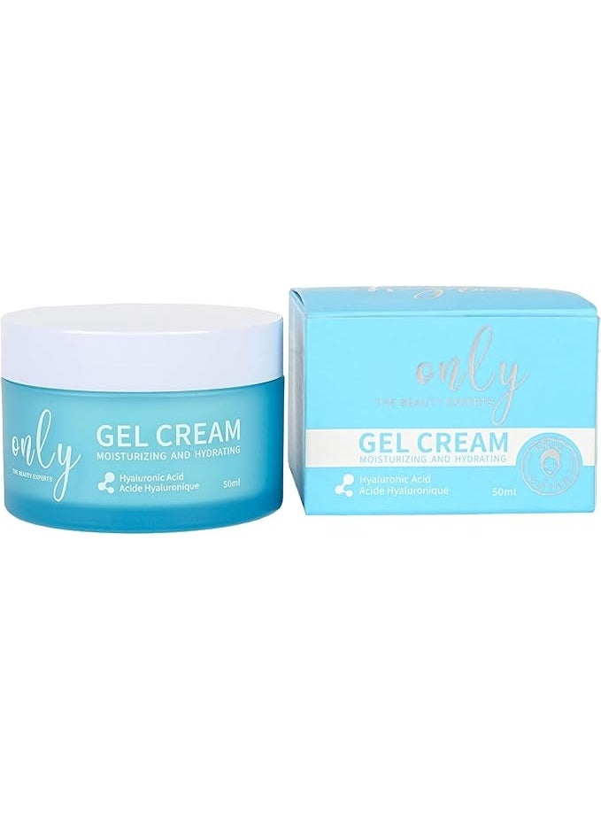 ONLY Moisturizing Gel Cream With Hyaluronic Acid, 50Ml
