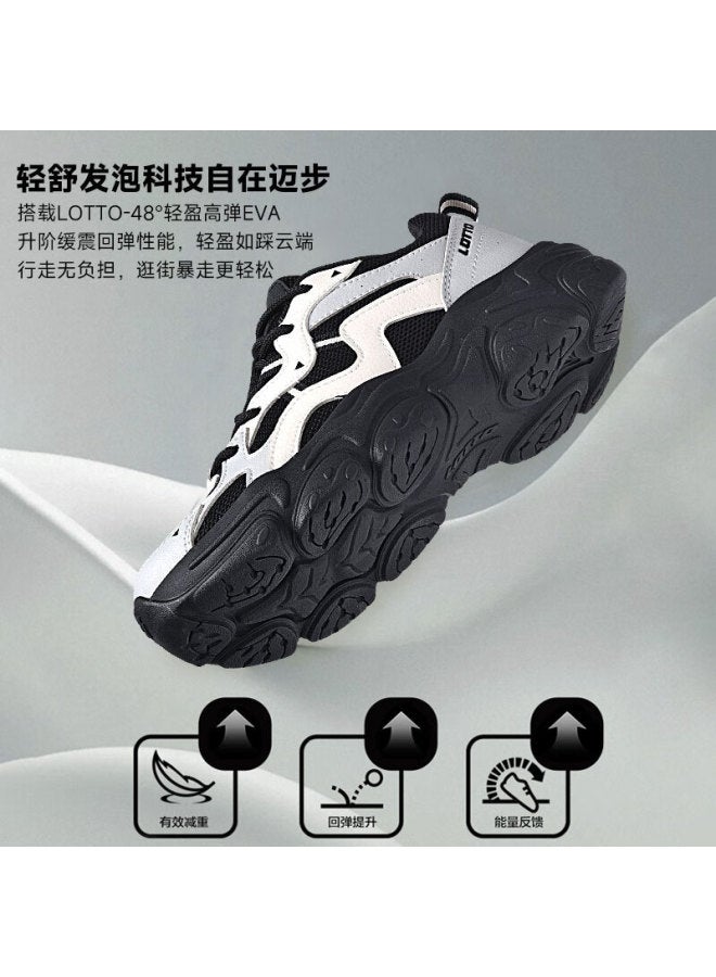 Lotto Men's Dad Sneakers Spring Retro Sports Shoes Outdoor Hiking Casual Shoes Men 725 Latte Khaki Size 41 - Image 1