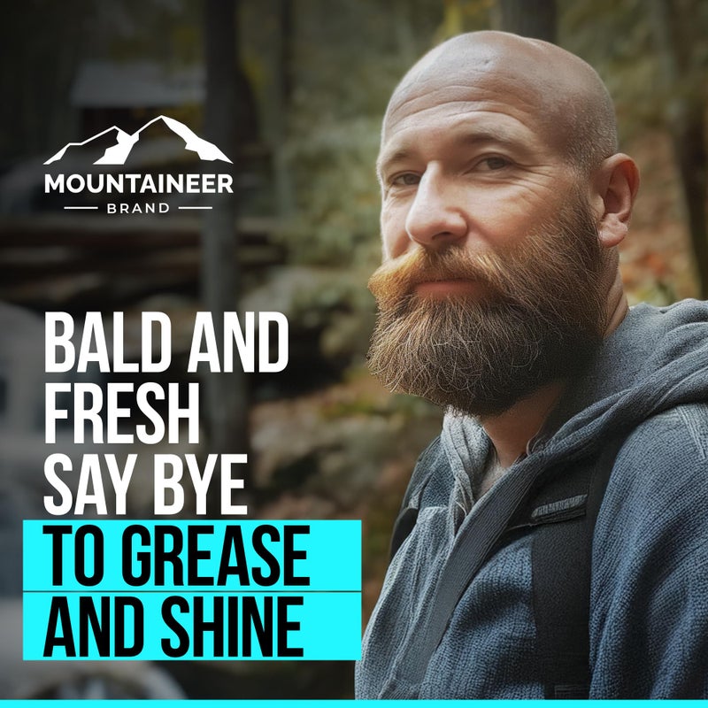 mountaineer brand علامة الجبال مضاد اللمعان الطبيعي لرأس أصلع برائحة طبيعية ومنعشة | مخفض لللمعان | تونر متوازن لدرجة الحموضة للتحكم في زيت الرأس الأصلع | صنع في ويست فيرجينيا | توازن | 4 أوقية - Image 5