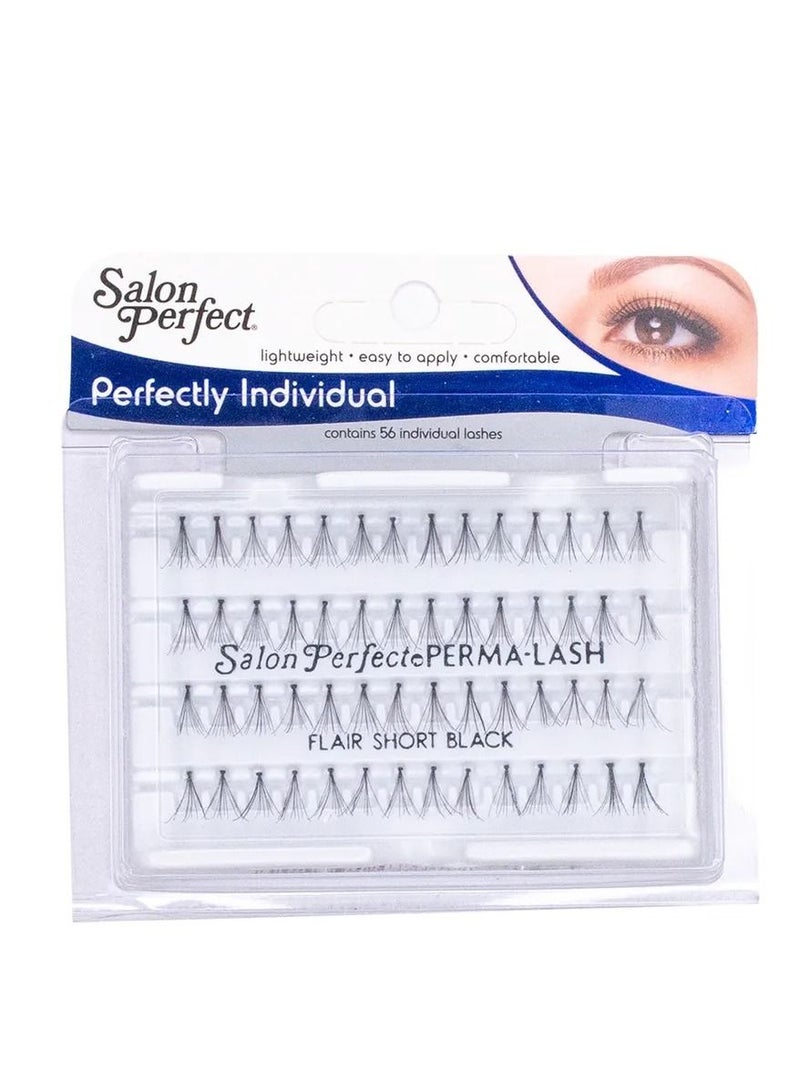 Salon Perfect Short Black Custom Eyes Flares Individual Lash Lightweight Easy to Apply  - Image 1