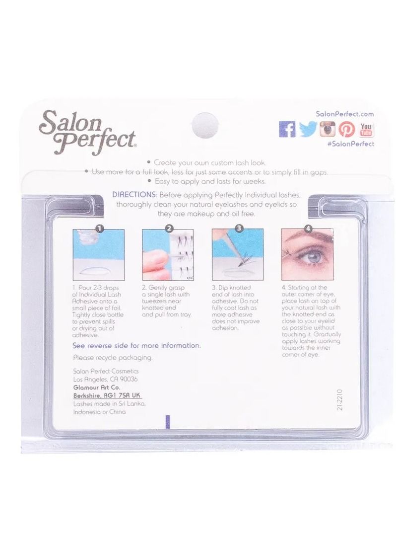 Salon Perfect Short Black Custom Eyes Flares Individual Lash Lightweight Easy to Apply  - Image 2