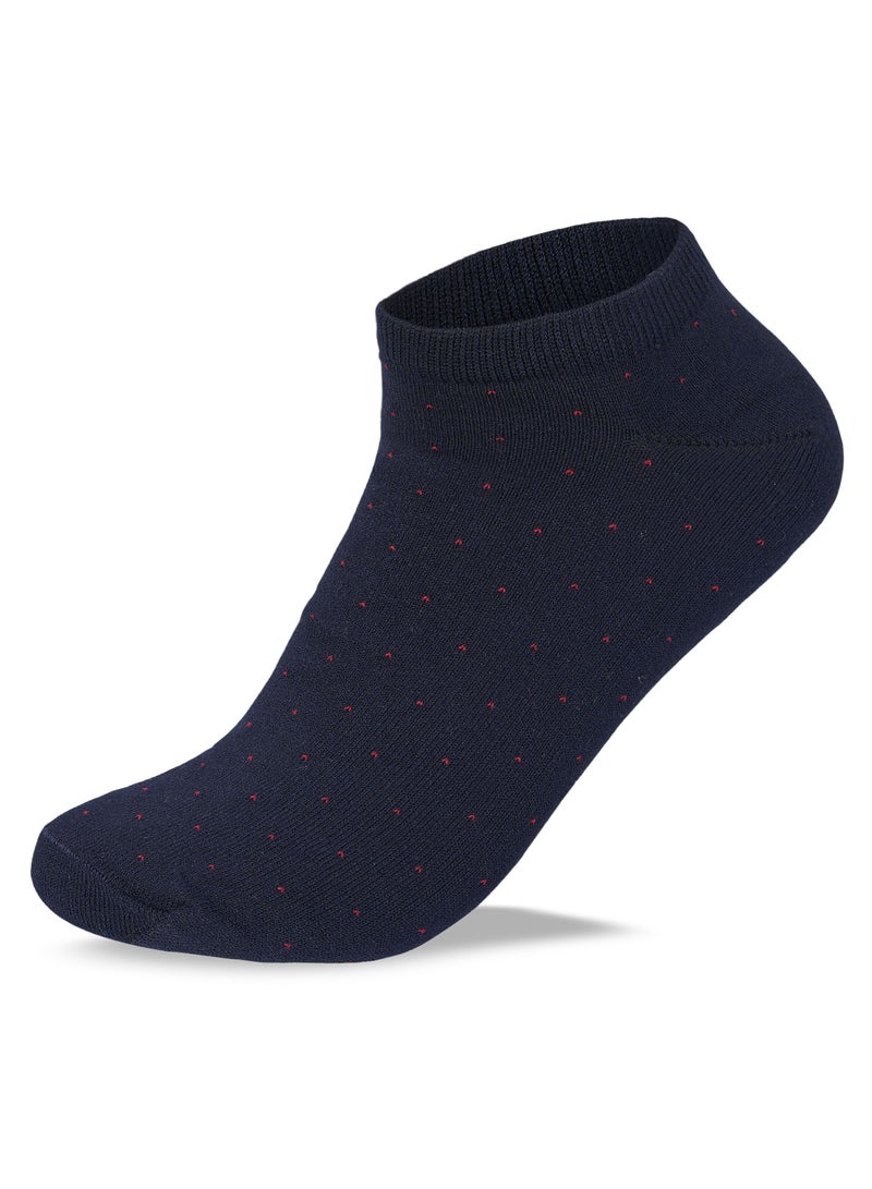 سام سوكس مجموعة من 3 جوارب سوكيت منقط كاجوال للرجال، أسود-كحلي-رمادي - Image 3