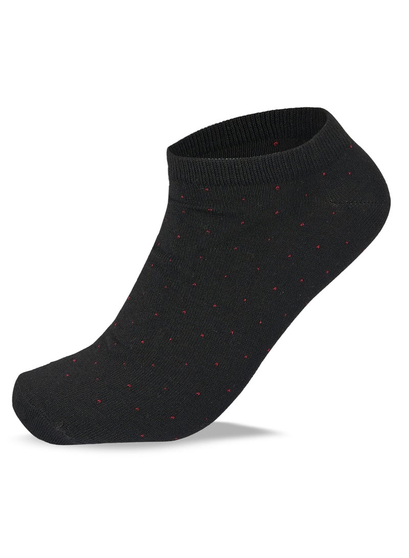 سام سوكس مجموعة من 3 جوارب سوكيت منقط كاجوال للرجال، أسود-كحلي-رمادي - Image 4