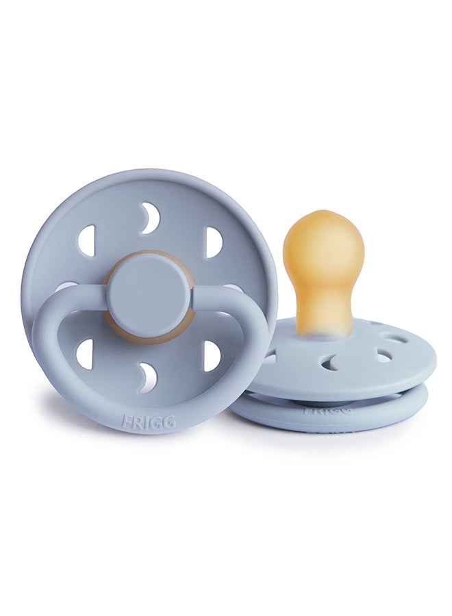 FRIGG Rope Latex Baby Pacifier 0-6M 1-Pack Powder Blue - Size 1 - Image 2
