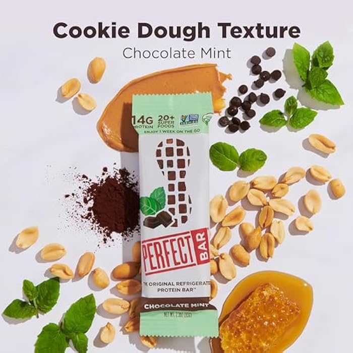 Perfect Bar Gluten-Free Chocolate Mint Peanut Butter Refrigerated Protein Bar, 2.3 oz - Image 5