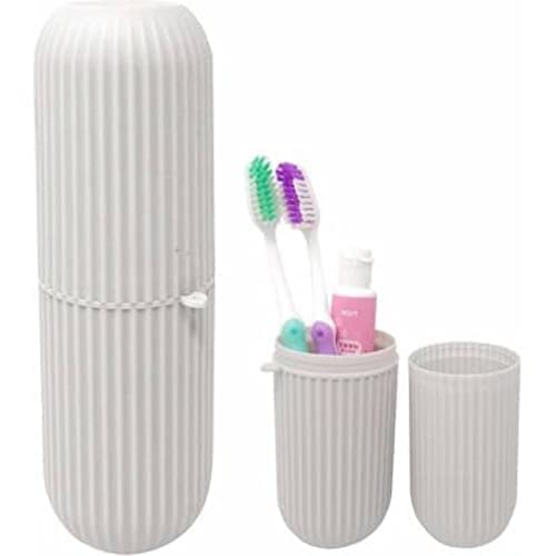 RIGJAK Capsule Shape Travel Toothbrush Toothpaste Case Holder Portable Toothbrush Storage Plastic Toothbrush Holder (Multi-Colour) - Image 3
