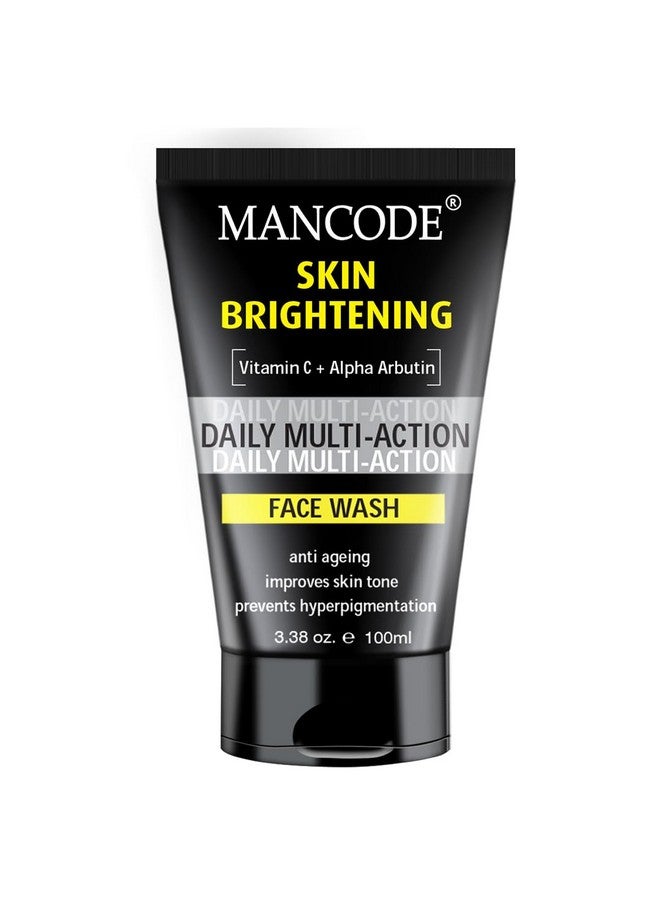 MAN CODE Mancode Skin Brightening Face Wash For Men Clear Skin Oil Control Acne Defense Dark Spot Reduction Pollution Protection Pack Of 1 | Men'S Skincare 100Ml  - Image 1