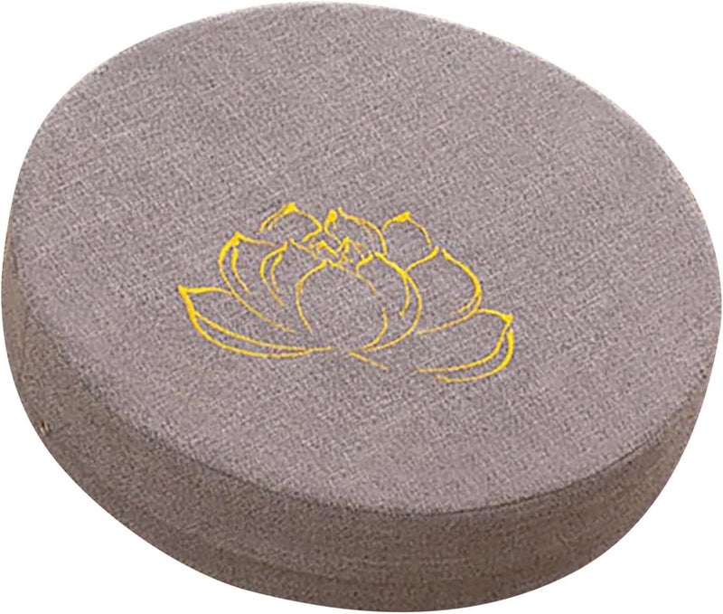 LiebeWH Meditation Cushion, Round Cushion, Foam Cotton with Linen Material for Balcony Living Room Tatami, Detachable Washable Minimalist Multifunctional Usage (Grey) - Image 5