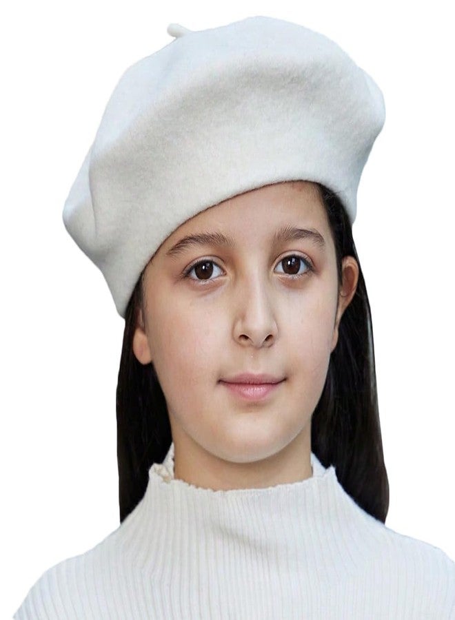 Gajaous Kids Wool French Beret Hat, Classic Fashion Warm Solid Color Artist Beret Hat for Toddler Baby Girl - Image 1