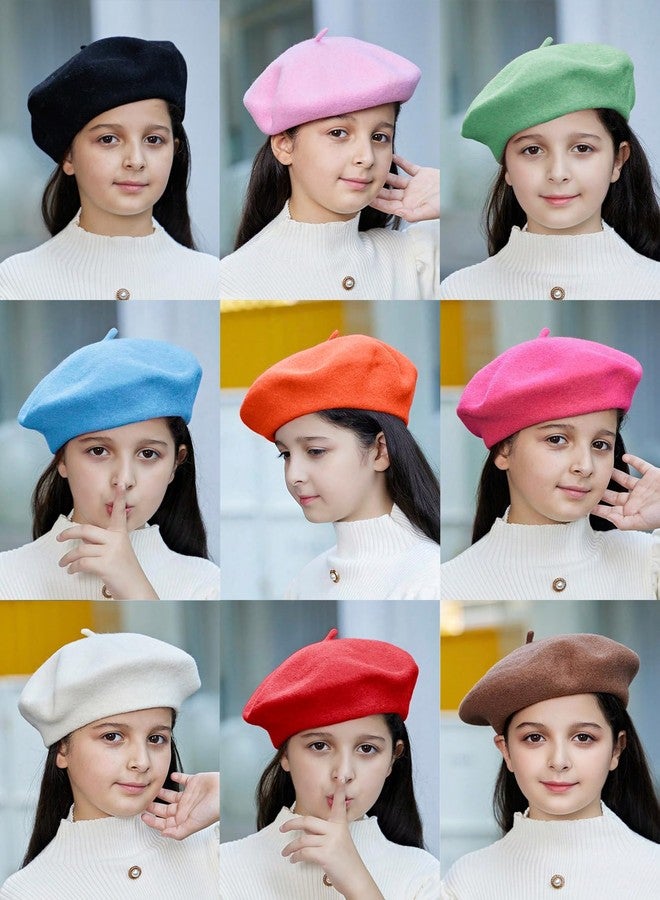 Gajaous Kids Wool French Beret Hat, Classic Fashion Warm Solid Color Artist Beret Hat for Toddler Baby Girl - Image 5