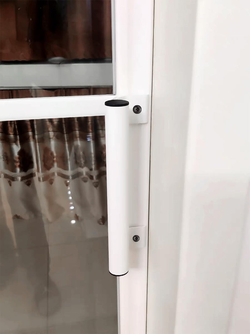 Koxhero Sliding Door Handle 8 In Metal Barn Pull Replacement - 2 Pack White Patio Handle, Aluminum Alloy Hardware For Old/Damaged Glass Door Pull - Image 5