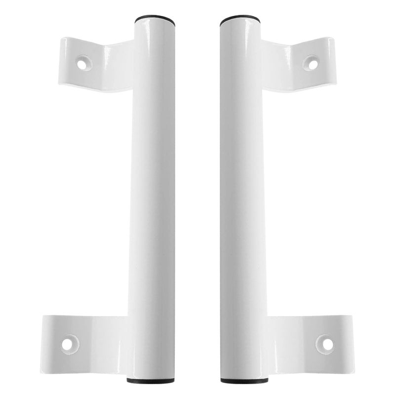 Koxhero Sliding Door Handle 8 In Metal Barn Pull Replacement - 2 Pack White Patio Handle, Aluminum Alloy Hardware For Old/Damaged Glass Door Pull - Image 1