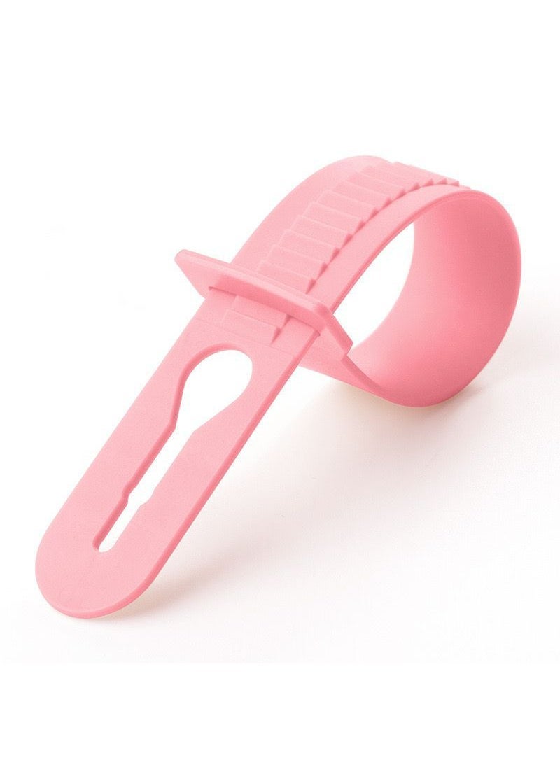 1 x 5 pcs Windproof Clothes Hanger Clips Non-Slip Pink