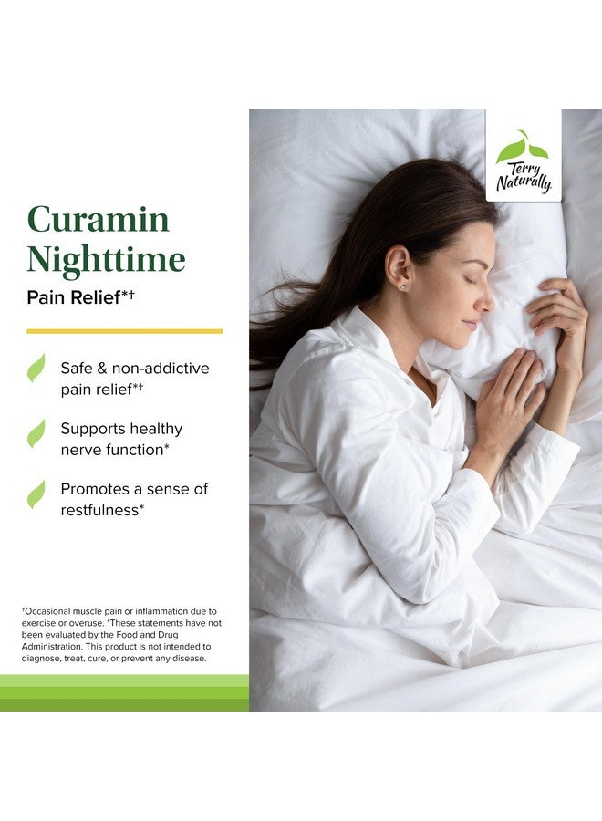 Terry Naturally Terry Naturally Curamin Nighttime - Non-GMO Supplement to Support Healthy Sleep & Relaxation - 60 Capsules  - Image 3