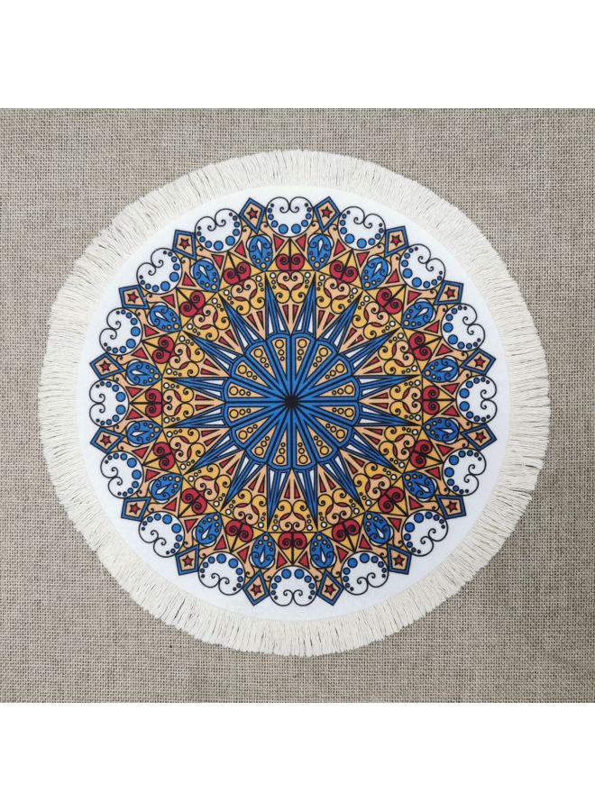 Direct Supply Innovative Carpet Dining Mat Persian Style Coaster, Flower Plate, Fruit Plate Mat Tea Pot Mat Decorative Mat-Specifications:12  - Image 1