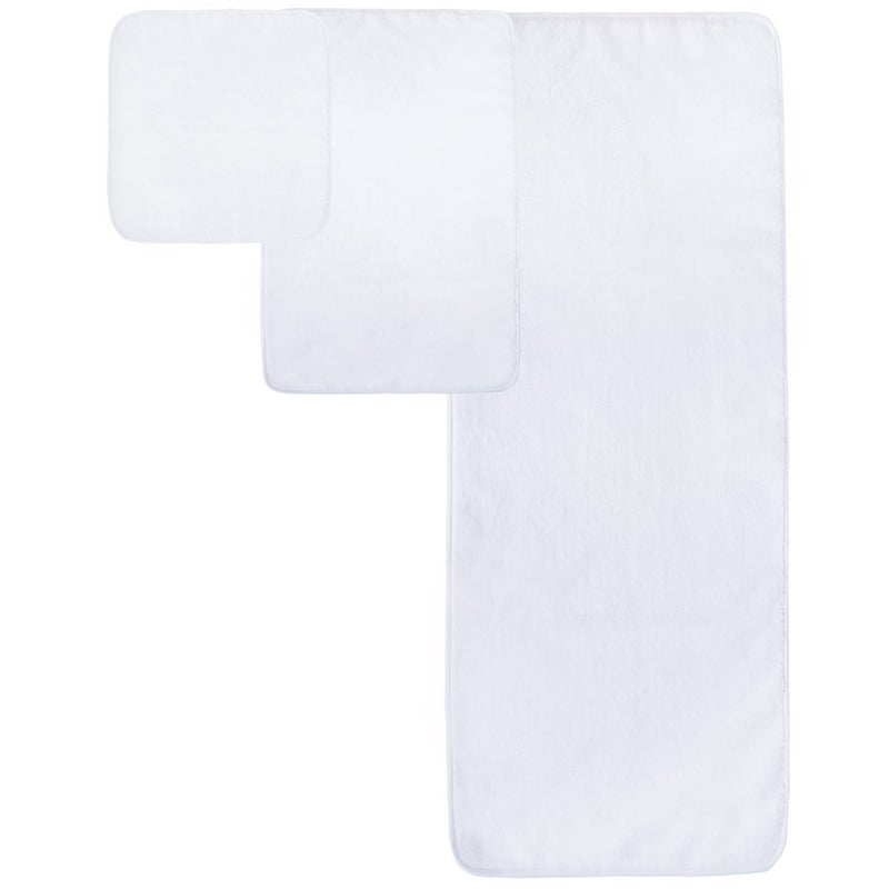 POLYTE Oversize  60 x 30 in.  Quick Dry Lint Free Microfiber Bath Towel Set  6 Piece (White) - Image 2