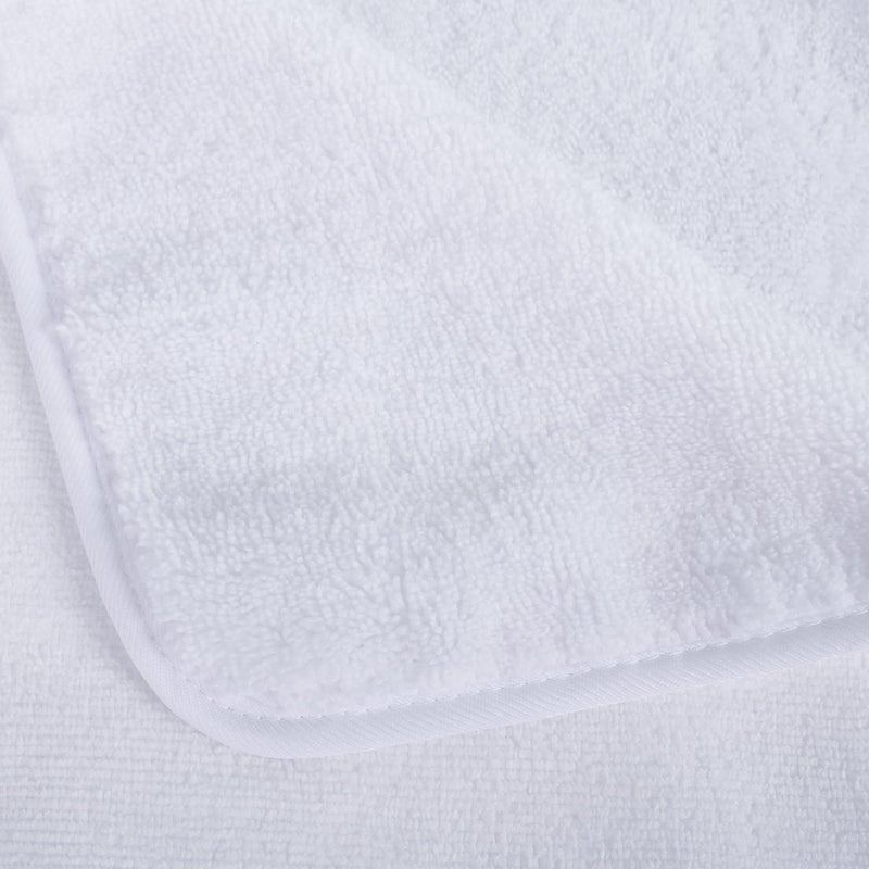 POLYTE Oversize  60 x 30 in.  Quick Dry Lint Free Microfiber Bath Towel Set  6 Piece (White) - Image 4