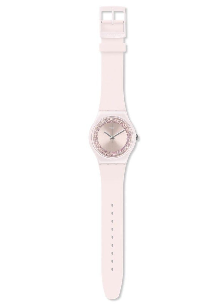 Swatch Unisex Pinksparkles Quartz Movement Water Resistant Wrist Watch - 41 Mm - Image 2
