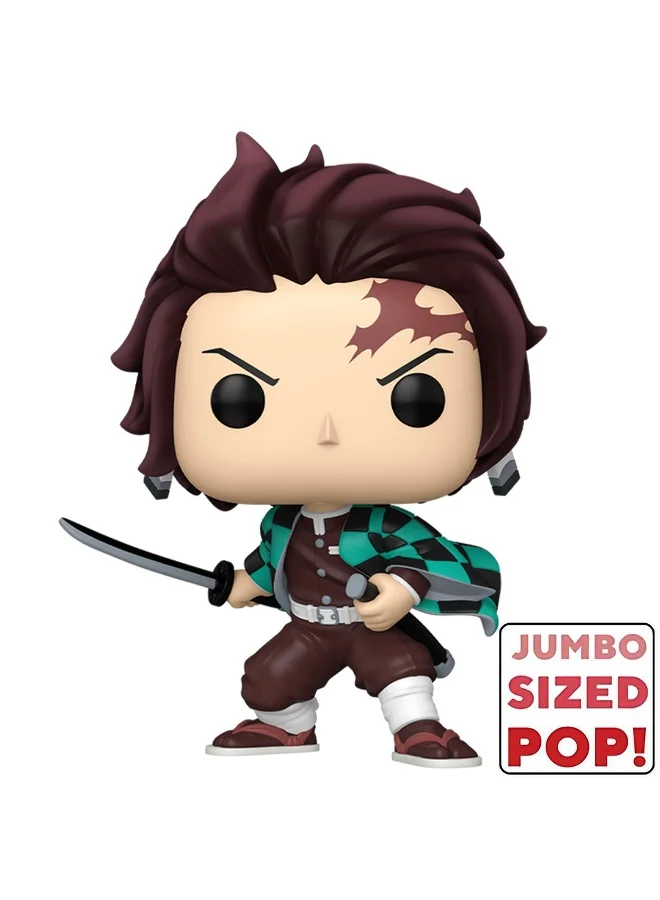 Funko Funko Pop Jumbo! Animation: Demon Slayer - Tanjiro - Collectable Vinyl Figure - Gift Idea - Official Merchandise - Toys for Kids & Adults