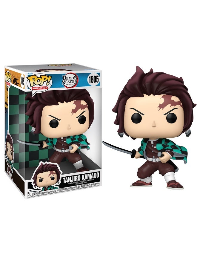 Funko فانكو بوب جامبو! أنيميشن: قاتل الشياطين - تانجيرو - تمثال فينيل قابل للجمع - فكرة هدية - منتجات رسمية - ألعاب للأطفال والبالغين - Image 3