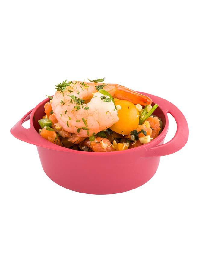 Restaurantware 3 Ounce Mini Serving Dishes, 100 Disposable Mini Appetizer Dishes - Built-In Handles, Rectangle, Red Plastic Mini Casserole Dishes, Serve Snacks or Desserts - Image 4