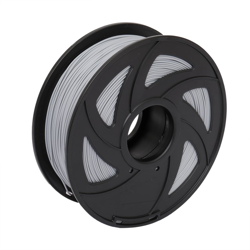 3D Printing PLA Filament: 1.75mm Grey 1000g Roll - ±0.02mm Tolerance Environmentally Friendly Biodegradable for Most FDM 3D Printers - Image 1