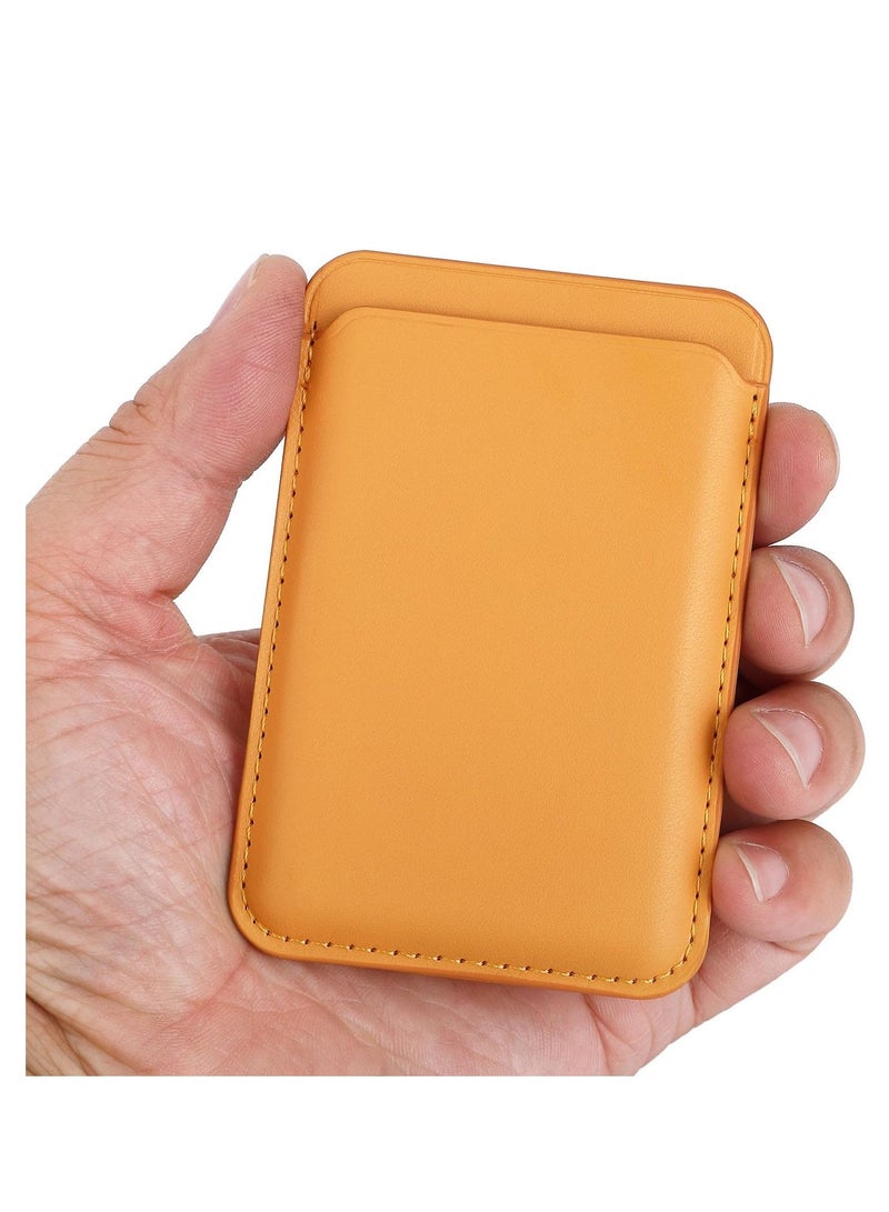 Magnetic card holder for leather credit card case for women and men, attaches to the mobile phone on the metal back 1piece - Image 5