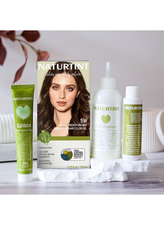 NATURTINT Permanent Hair Color 5W Radiant Medium Brown (Pack Of 1) Ammonia Free Vegan Cruelty Free Up To 100% Gray Coverage Long Lasting Results (Packaging May Vary)  - Image 5