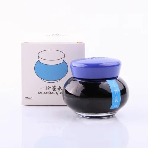 GOLD LEAF Jinhao Fountain Pen Bottled Ink Blue, 25ml Fountain Pen Bottled Blue, Non Carbon Blue Ink Bottle for All Fountain and Dip Pen - Image 1